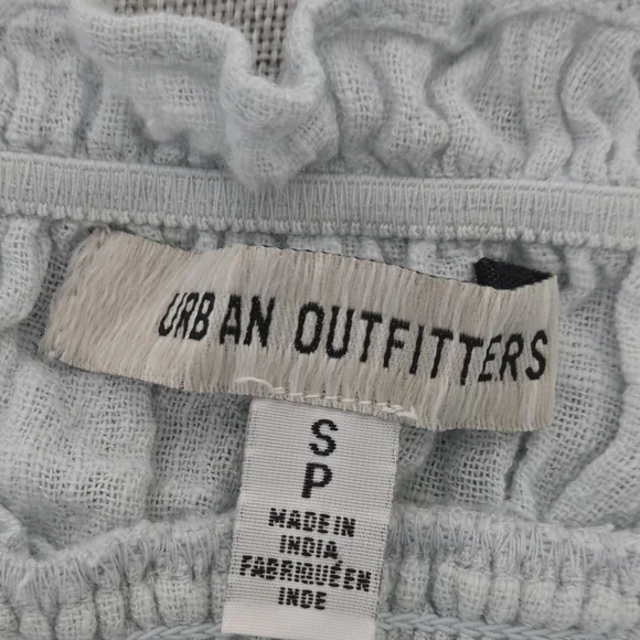 Urban Outfitters Douro Gauzey Midi Dress Light Pale Blue Green Size Small - Picture 13 of 15